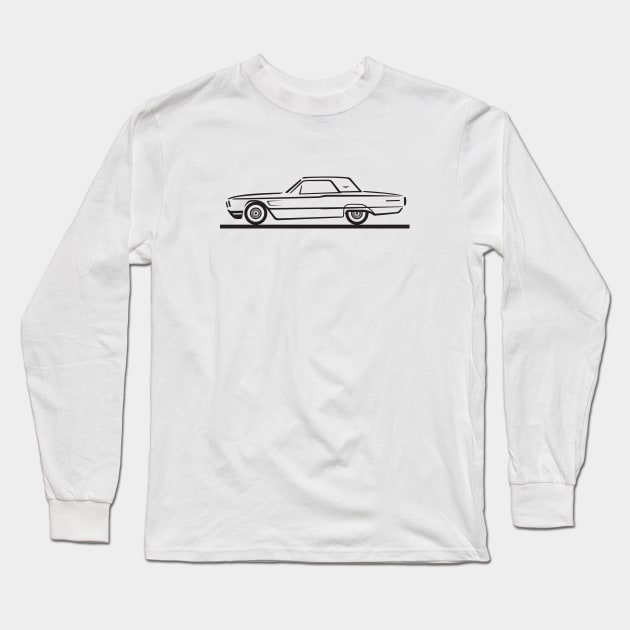 1965 Ford Thunderbird Hard Top Long Sleeve T-Shirt by PauHanaDesign